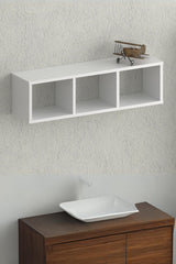 Nuka 3 Gözlü Duvar Rafı Beyaz - Online OfisDuvar RafıOnline Ofis®