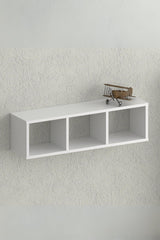 Nuka 3 Gözlü Duvar Rafı Beyaz - Online OfisDuvar RafıOnline Ofis®
