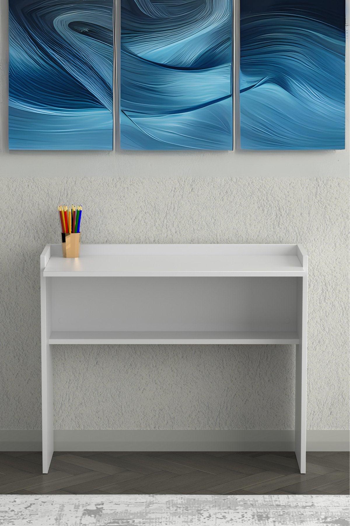 Nuka Çalışma Masası Beyaz 90X45X77 - Online OfisÇalışma MasasıOnline Ofis®