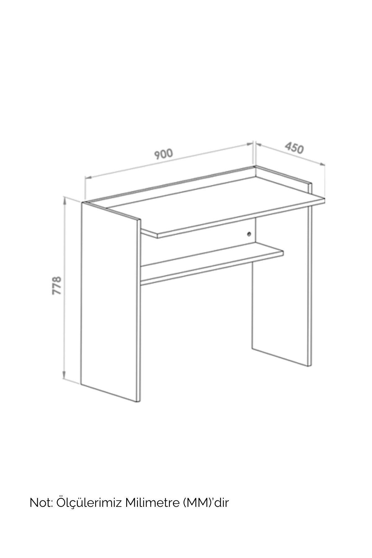 Nuka Çalışma Masası Beyaz 90X45X77 - Online OfisÇalışma MasasıOnline Ofis®