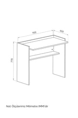Nuka Çalışma Masası Beyaz 90X45X77 - Online OfisÇalışma MasasıOnline Ofis®