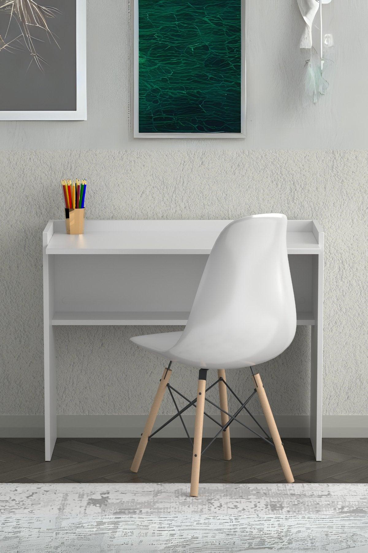 Nuka Çalışma Masası Beyaz 90X45X77 - Online OfisÇalışma MasasıOnline Ofis®