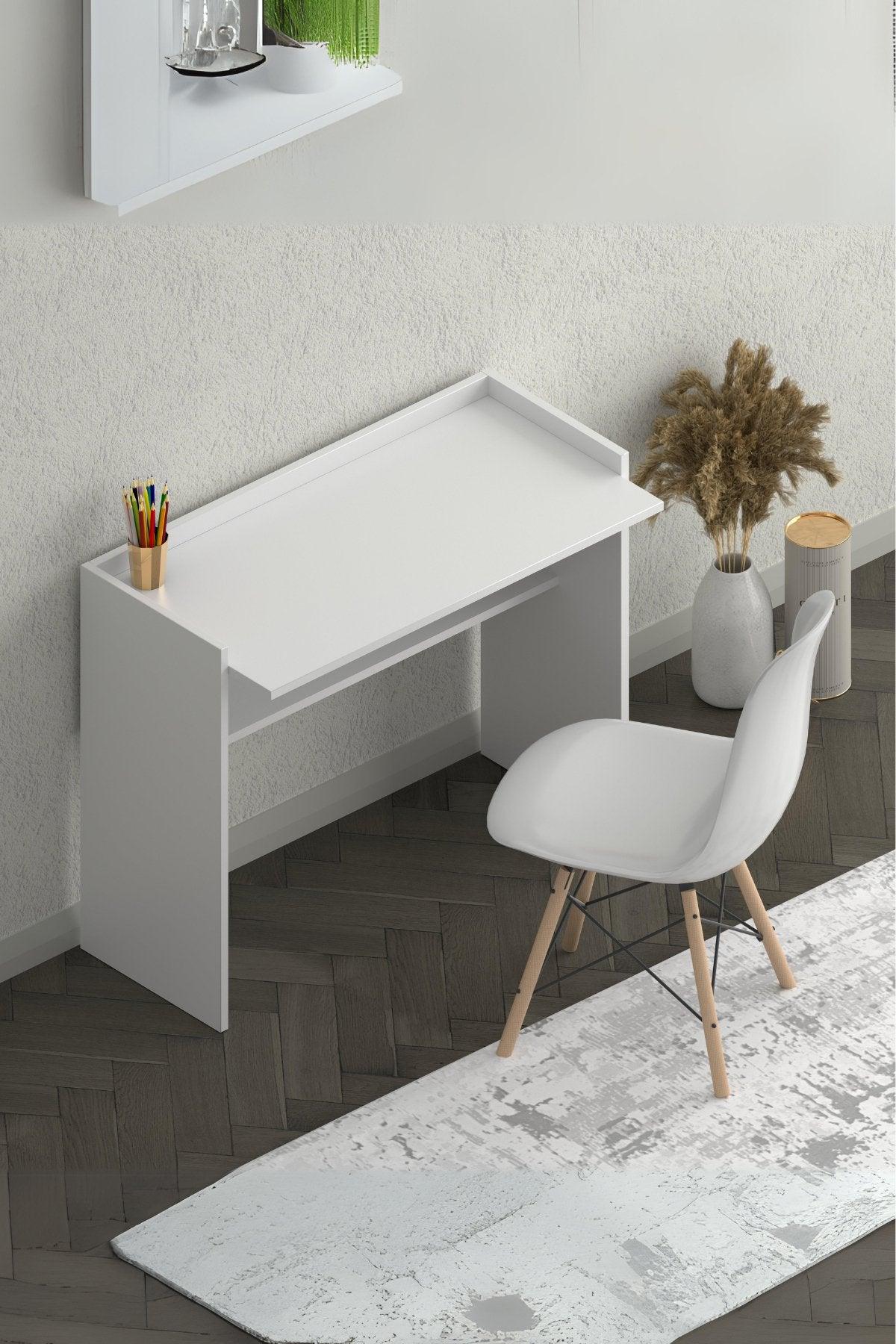 Nuka Çalışma Masası Beyaz 90X45X77 - Online OfisÇalışma MasasıOnline Ofis®