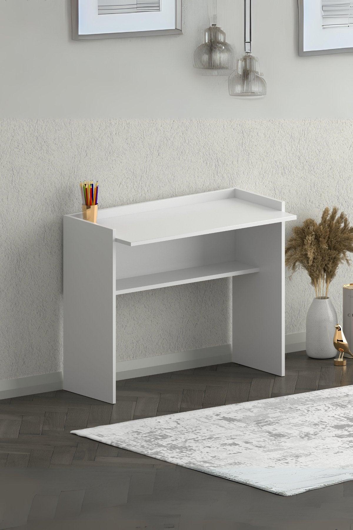 Nuka Çalışma Masası Beyaz 90X45X77 - Online OfisÇalışma MasasıOnline Ofis®