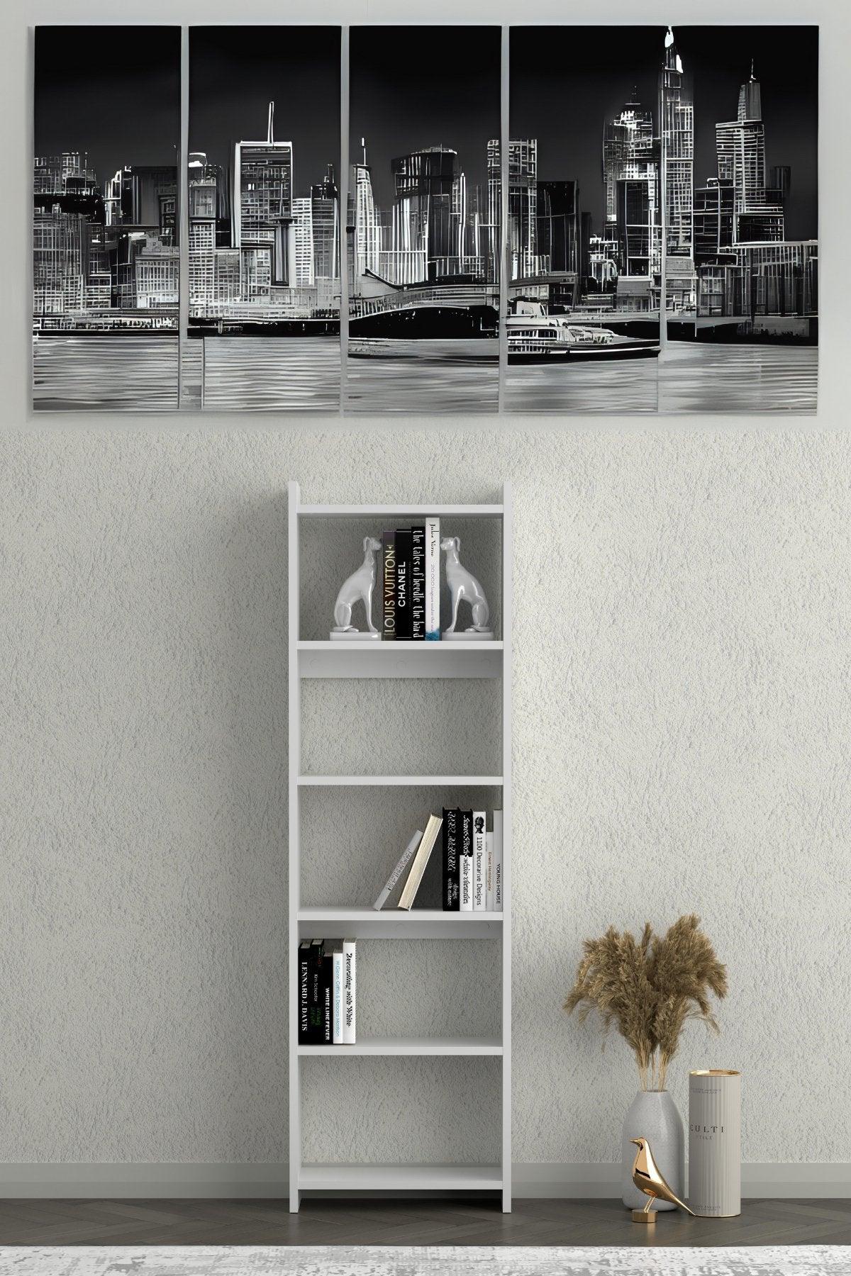 Nuka Çalışma Masası Seti Beyaz, Kitaplık, Duvar Rafı, Masa, Öğrenci Masası - Online OfisÇalışma MasasıOnline Ofis®