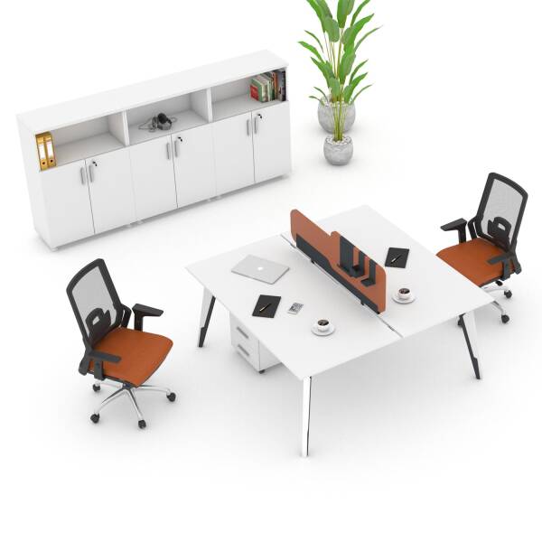Solo Beyaz 120 WS Ofis İkili İş İstasyonu - 2